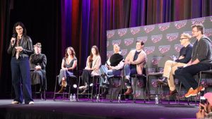 Nathan Fillion, Sean Maher, Summer Glau, Gina Torres, Morena Baccarin, Jewel Staite, and Alan Tudyk at AwesomeCon 2026.